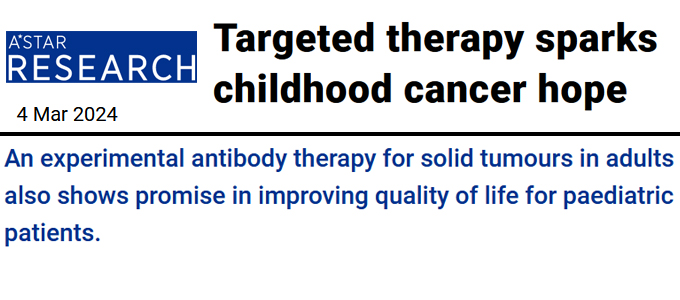 Targeted therapy sparks childhood cancer hope