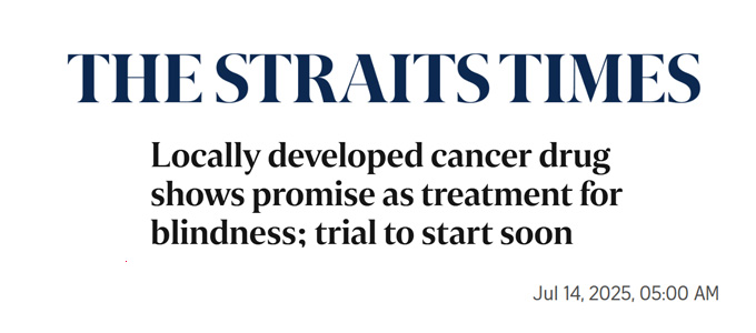 Locally developed cancer drug shows promise as treatment for blindness; trial to start soon